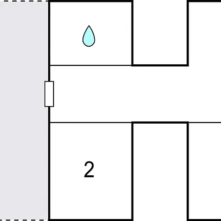 아파트 2 Bedroom In *